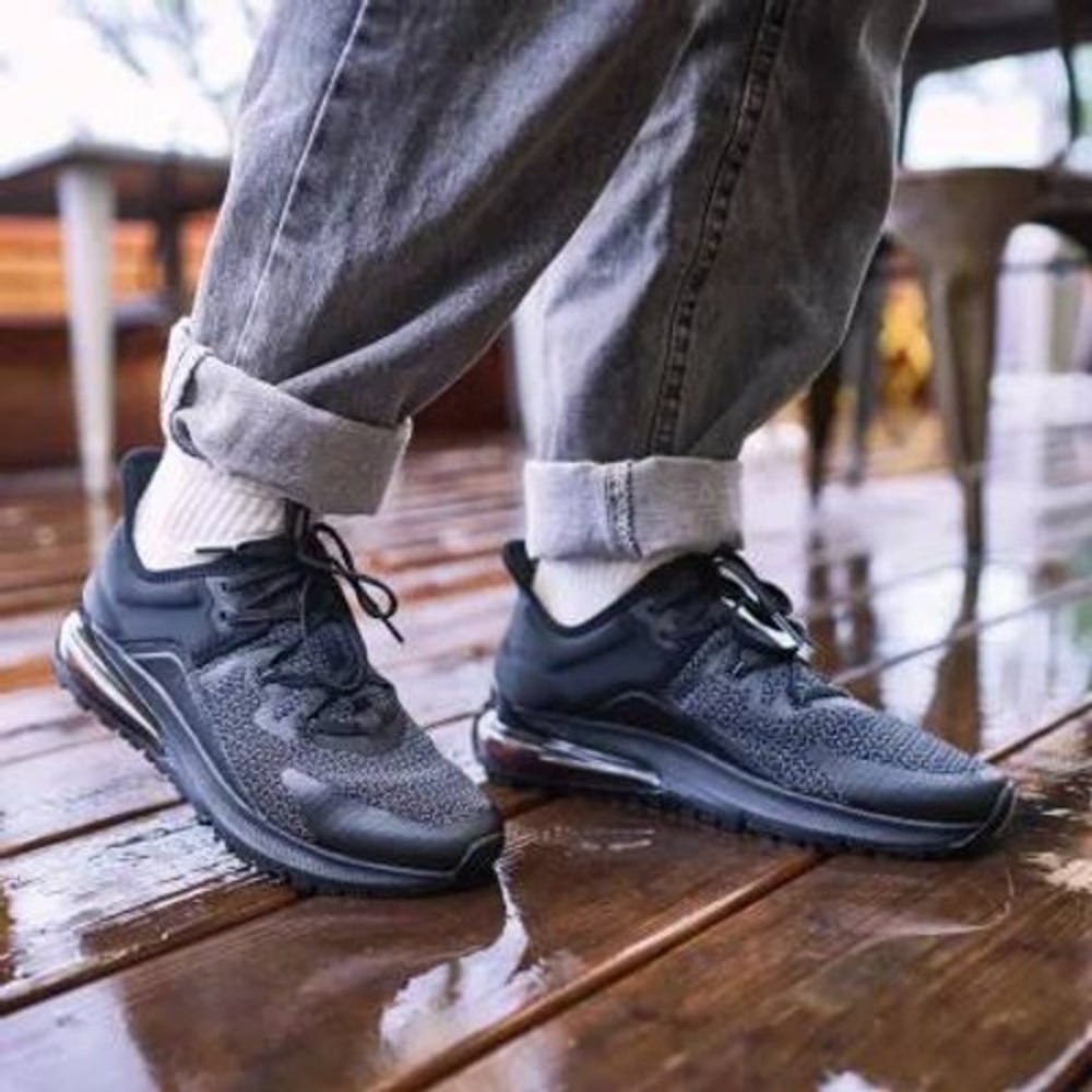 Shoes For Crews Gia Womens Black Knit Slip Resistant Work Sneakers Shoes 7.5
